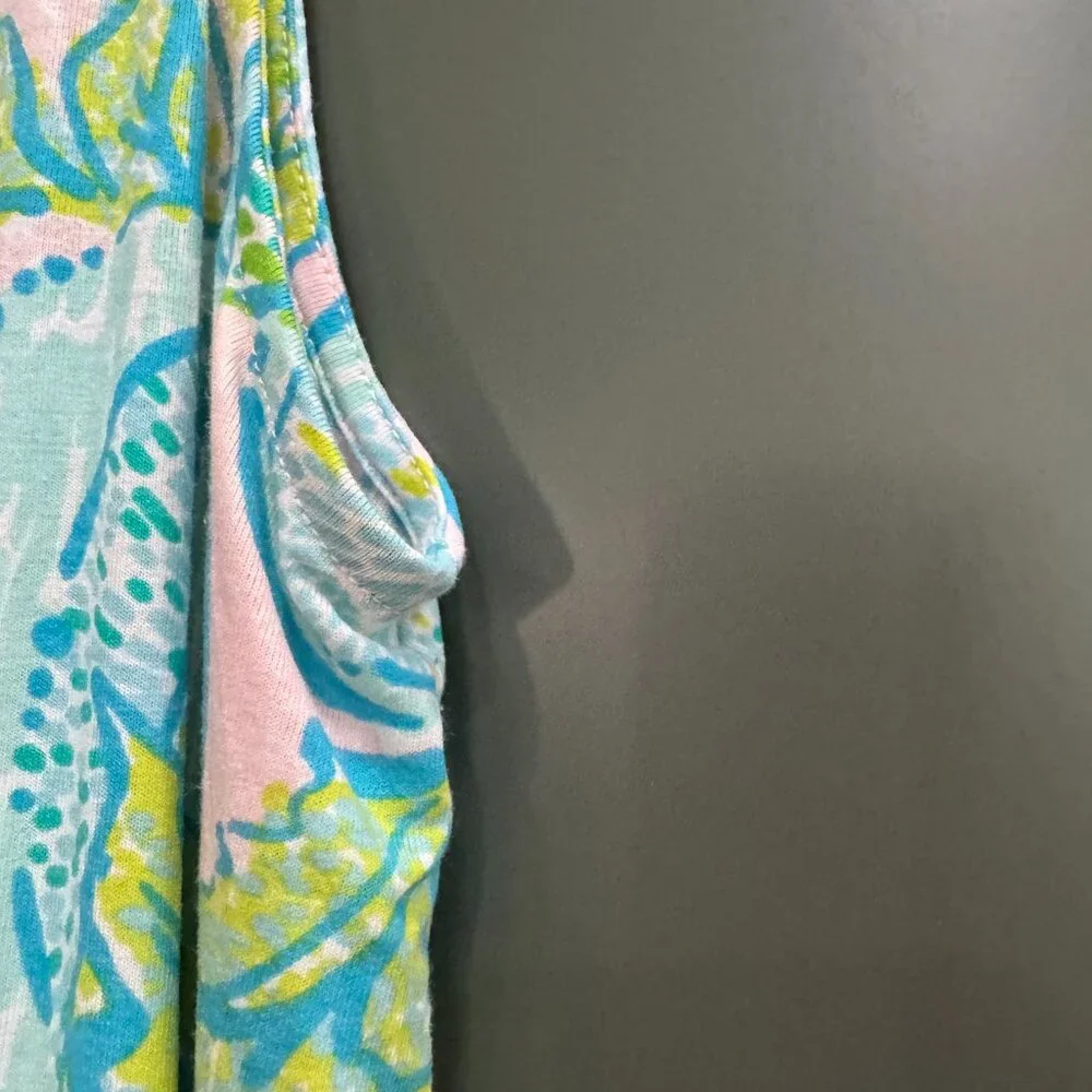 Lilly Pulitzer Kristen Tank in Vitamin Sea Size M - Picture 3 of 4